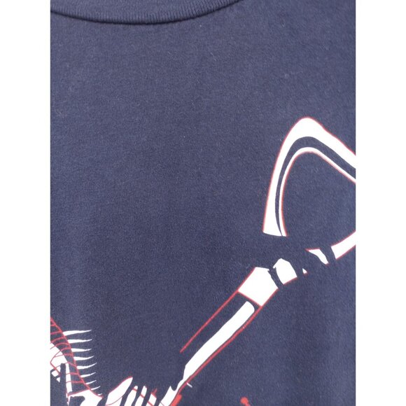 SHAUN OF THE DEAD Zombie Horror Comedy Movie TSHIRT Mens 2XL Navy Short Sleeve - Picture 7 of 9